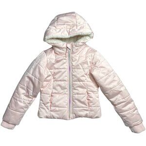 Rothschild Puffer Coat Fur Hood Pink 5/6